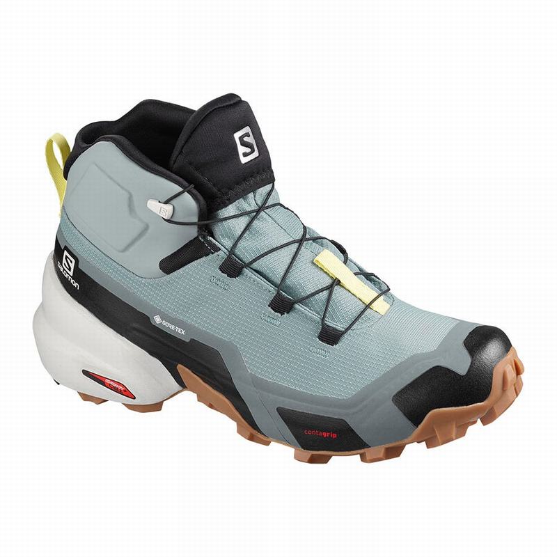 SALOMON CROSS HIKE MID GORE-TEX Philippines - Women's Hiking Boots - Green | 708341-AJY